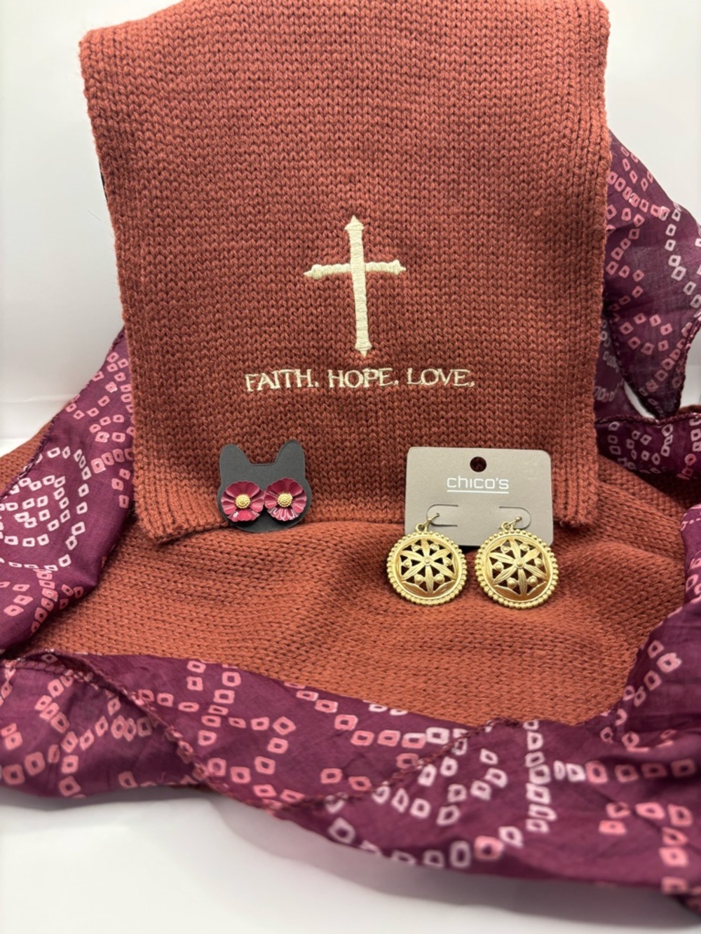 Scarves & Earrings bundle